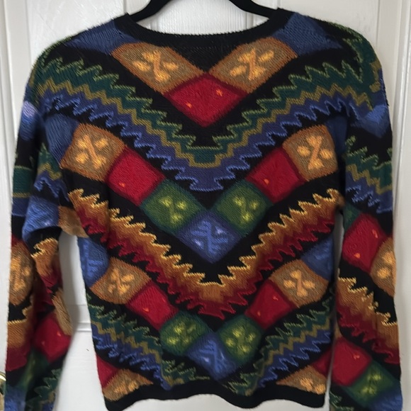 Vintage colorful sweater cardigan - Picture 3 of 5